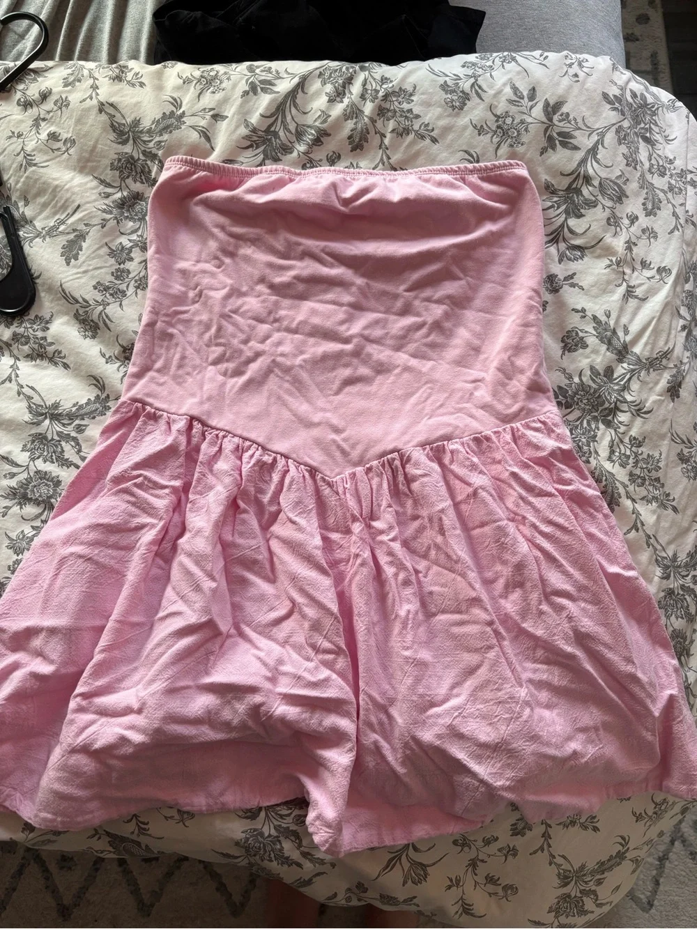 Strapless Pink Bubble Sress